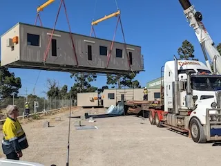 DB Schenker housing units delivered to Bibra Lake, Western Australia